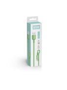 COLORWAY Kábel, USB to Type-C cable (soft silicone) 2.4A 1m green (CW-CBUC042-GR)