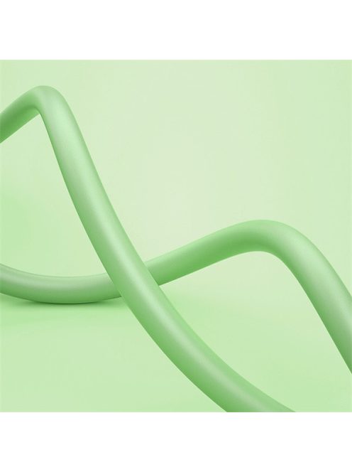 COLORWAY Kábel, USB to Type-C cable (soft silicone) 2.4A 1m green (CW-CBUC042-GR)
