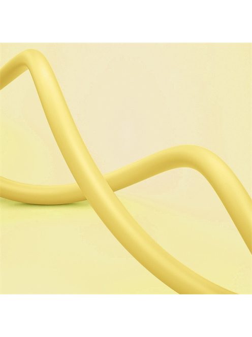 COLORWAY Kábel, USB - Apple Lightning (soft silicone) 2.4A 1m sárga (CW-CBUL043-Y)