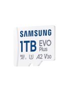 SAMSUNG Memóriakártya, EVO Plus microSDXC kártya, 1TB, UHS-1, U3, V30, A2, + SD Adapter, R160/W