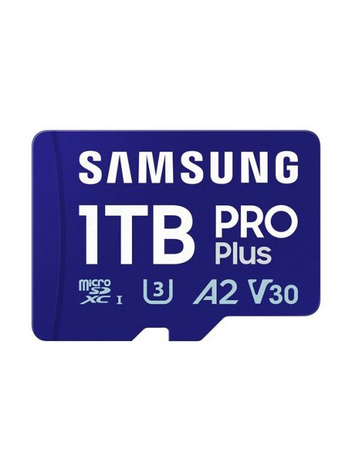 SAMSUNG Memóriakártya, PRO Plus microSDXC kártya 1TB, CLASS 10, UHS-I, U3, V30, A2, + Adapter, R180/W130