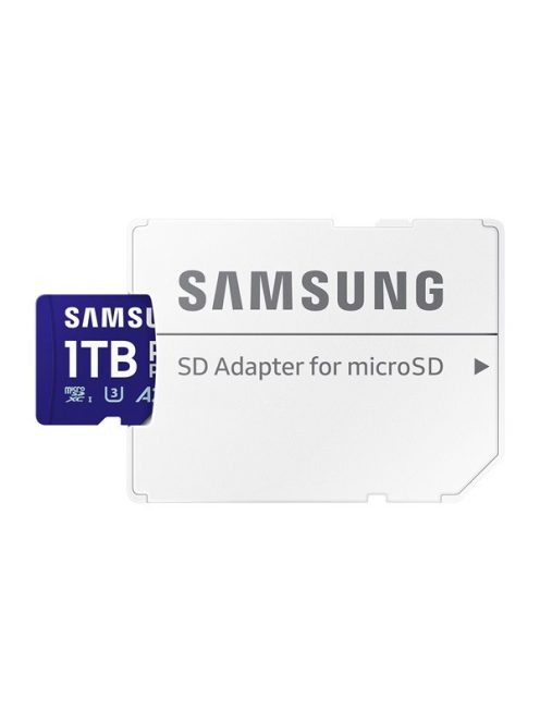 SAMSUNG Memóriakártya, PRO Plus microSDXC kártya 1TB, CLASS 10, UHS-I, U3, V30, A2, + Adapter, R180/W130