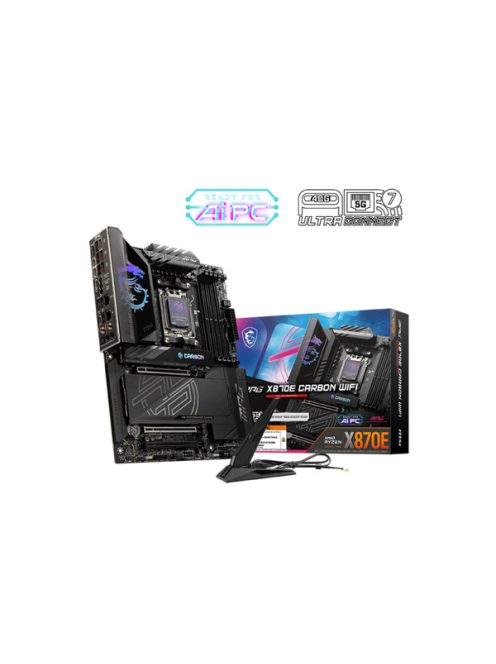 MSI Alaplap AM5 MPG X870E CARBON WIFI AMD X870, ATX