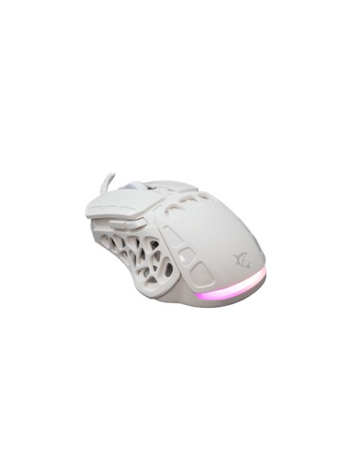 WHITE SHARK ECTOR-W GM-5016W RGB gamer egér, 12.200 dpi, 7 gombos fehér