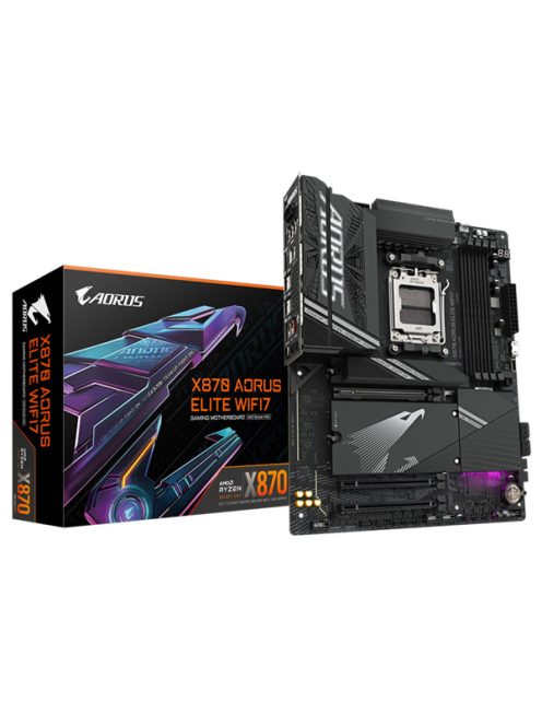 GIGABYTE Alaplap AM5 X870 AORUS ELITE WIFI7 AMD X870, ATX