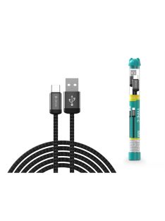   DEVIA ST107861 Gracious Tube USB/Type-C 1m-es fekete adat-és töltőkábel
