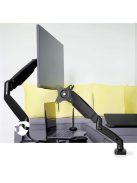Nedis MMSISGS110BK gázrugós monitor tartó konzol / állvány 15 - 32 " | 75x75 / 100x100