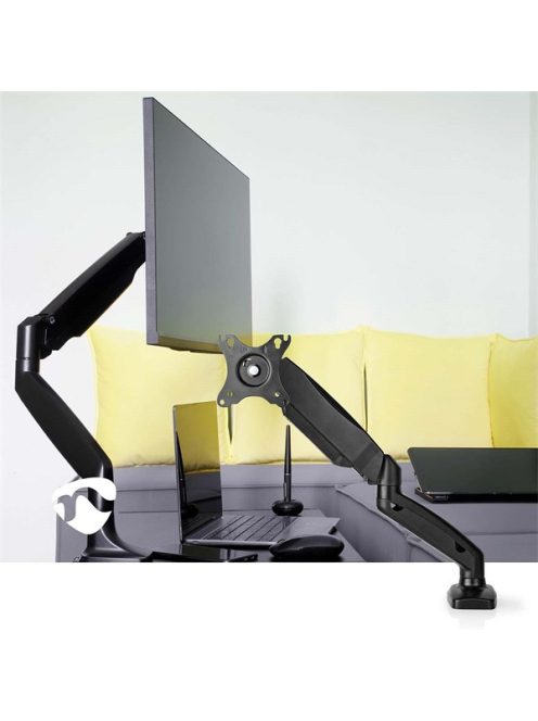 Nedis MMSISGS110BK gázrugós monitor tartó konzol / állvány 15 - 32 " | 75x75 / 100x100