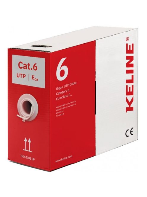 KELINE UTP Falikábel dobozos CAT.6 305m AWG23, PVC, Euroclass Eca