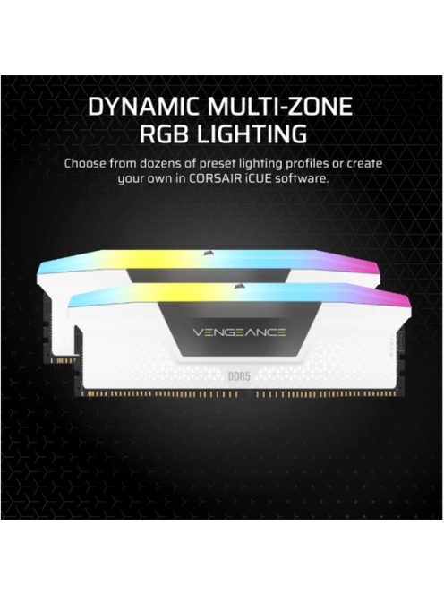 CORSAIR Memória VENGEANCE RGB DDR5 Light Enhancement Kit, Fényerősítő készlet, fehér