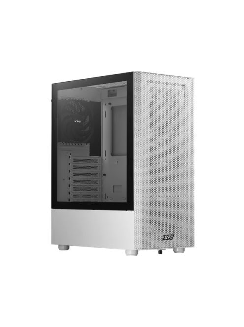 ADATA XPG Ház Midi ATX Valor MESH, 4x120mm ventilátor, Tápegység nélkül, üvegfalú, fehér