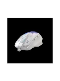   BARACUDA ANGLERFISH-W BC BGM-062W  gamer egér fehér/ 7200 dpi 7D , RGB