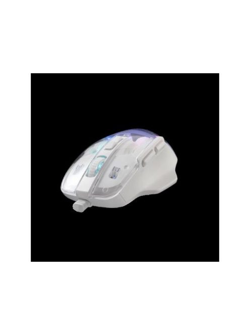 BARACUDA ANGLERFISH-W BC BGM-062W  gamer egér fehér/ 7200 dpi 7D , RGB