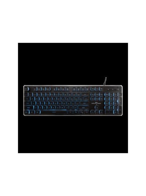 WHITE SHARK  TACHI-B/US WS GK-003141B-US gamer billentyűzet, 104 gomb fekete (angol)