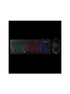   BARACUDA BGC-011B ORCA-B gamer combo fekete billentyűzet (memb. ang.) + egér