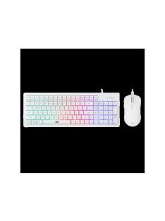   BARACUDA BGC-011W ORCA-W gamer combo fehér billentyűzet (memb. ang.) + egér