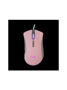   BARACUDA BGM-081P LOBSTER-P pink / 6400 dpi 7D gamer egér, 4 szín