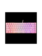 WHITE SHARK RONIN-P  WS GK-2201P-US  gamer billentyűzet, 68 gomb pink (angol)