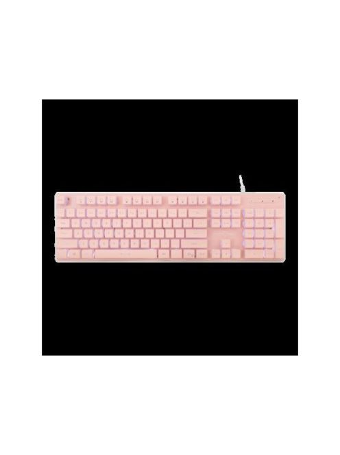 WHITE SHARK TACHI-P/US  WS GK-003441P-US gamer billentyűzet, 104 gomb pink (angol)