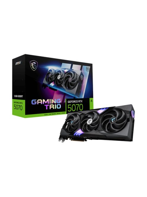 MSI Videokártya PCI-Ex16x nVIDIA RTX 5070 GAMING TRIO 12GB DDR7 OC