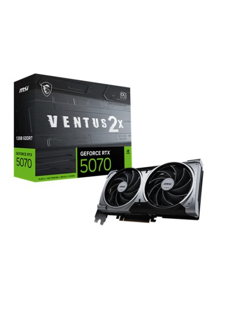 MSI Videokártya PCI-Ex16x nVIDIA RTX 5070 VENTUS 2X 12GB DDR7 OC