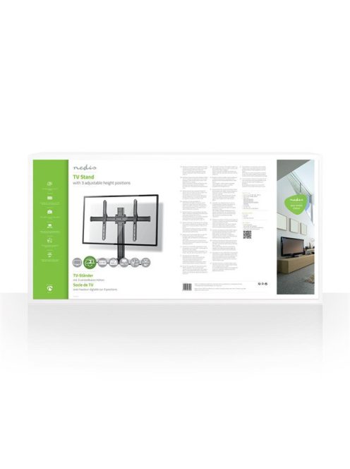 Nedis TVSM2330BK LCD TV / monitor állvány (tartó konzol) 32-65", Maximális teherbírás: 45 kg, Dönthető / Forgatható