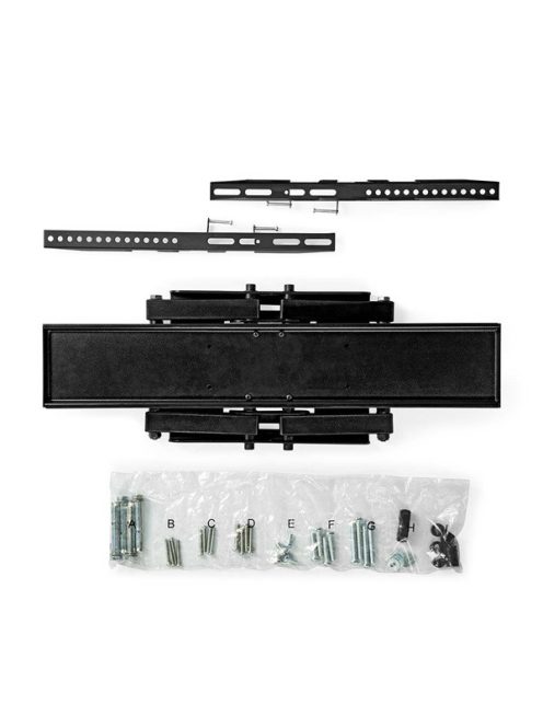 Nedis TVWM3551BK szabadon mozgatható fali LCD TV / monitor tartó konzol (37"-80"), 35kg