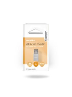   Nedis CCGB60925GY USB A - USB C adapter, USB3.2 dugó - USB-C aljzat, 5 Gbps, (USB3.1, USB3.0, USB2.0)