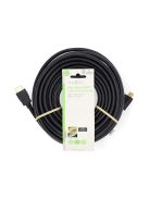 Nedis CVGL34060BK150 ultra HD HDMI kábel, HDMI dugó - dugó, 4K@60Hz, ARC, 18 Gbps, aranyozott csatlakozók, hossz 15m