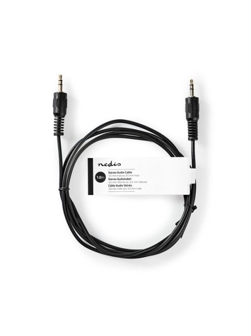 Nedis CCGL60600BK10 USB A - USB C (USB-C) kábel, USB2.0, 15W, hossz 1m