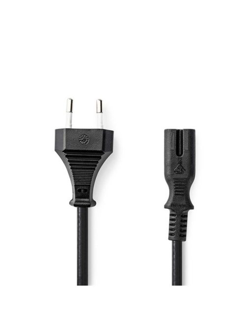 Nedis CEGL11040BK30 táp kábel IEC-320-C7, 2 x 0.75 mm, hossz 3m