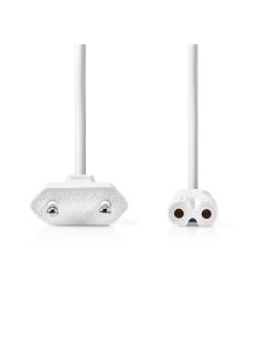   Nedis CEGL11040WT30 táp kábel IEC-320-C7, 2 x 0.75 mm, hossz 3m, fehér
