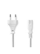 Nedis CEGL11040WT30 táp kábel IEC-320-C7, 2 x 0.75 mm, hossz 3m, fehér