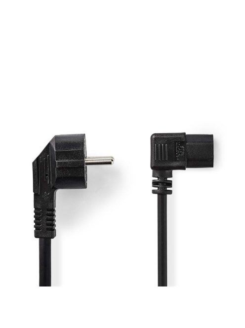 Nedis CEGL10020BK20 táp kábel IEC-320-C13, 3 x 0.75 mm, pipa csatlakozó, hossz 2m