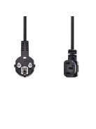 Nedis CEGL10020BK20 táp kábel IEC-320-C13, 3 x 0.75 mm, pipa csatlakozó, hossz 2m