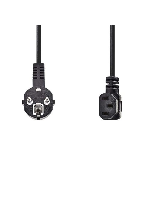 Nedis CEGL10020BK20 táp kábel IEC-320-C13, 3 x 0.75 mm, pipa csatlakozó, hossz 2m