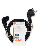 Nedis CEGL10020BK20 táp kábel IEC-320-C13, 3 x 0.75 mm, pipa csatlakozó, hossz 2m