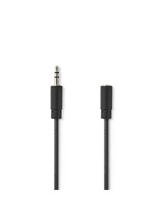   Nedis CAGL22050BK20 3,5mm jack hosszabító hábel, 3,5mm sztereo jack dugó - 3,5mm sztereo jack aljzat, hossz 2m