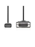 Nedis CCGL34800BK20 HDMI - DVI-D 24+1p kábel, 1080p, hossz 2m