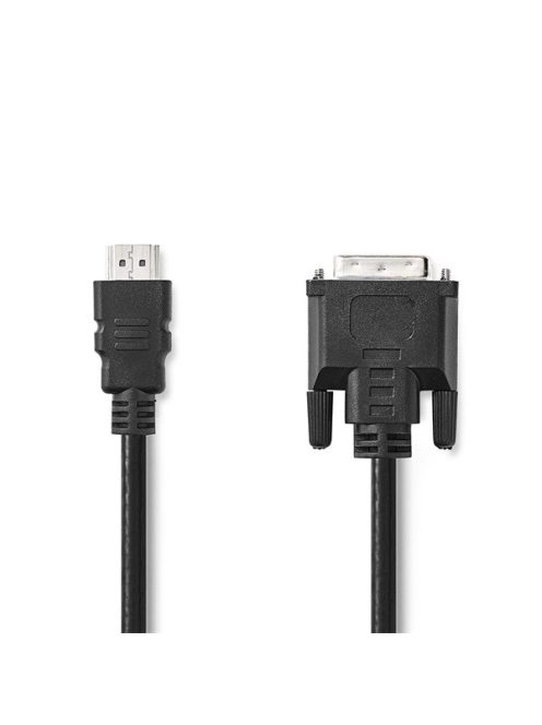 Nedis CCGL34800BK20 HDMI - DVI-D 24+1p kábel, 1080p, hossz 2m