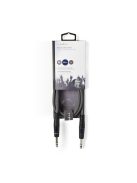 Nedis COTH23020GY30 félprofi audio kábel, 2 x 6,35mm sztereo jack dugó, hossz 3m, rugalmas