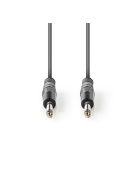 Nedis COTH23000GY15 félprofi audio kábel, 2 x 6,35mm mono jack dugó, hossz 1.5m, rugalmas