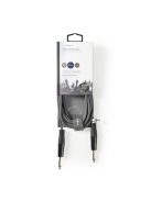 Nedis COTH23000GY30 félprofi audio kábel, 2 x 6,35mm mono jack dugó, hossz 3m, rugalmas