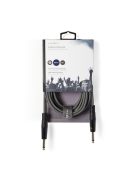 Nedis COTH23000GY50 félprofi audio kábel, 2 x 6,35mm mono jack dugó, hossz 5m, rugalmas