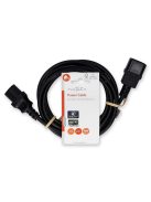 Nedis CEGL10500BK20 táp kábel IEC-320-C14 - IEC-320-C13, 3 x 0.75 mm, C13-C14, PC, M/F, 2m
