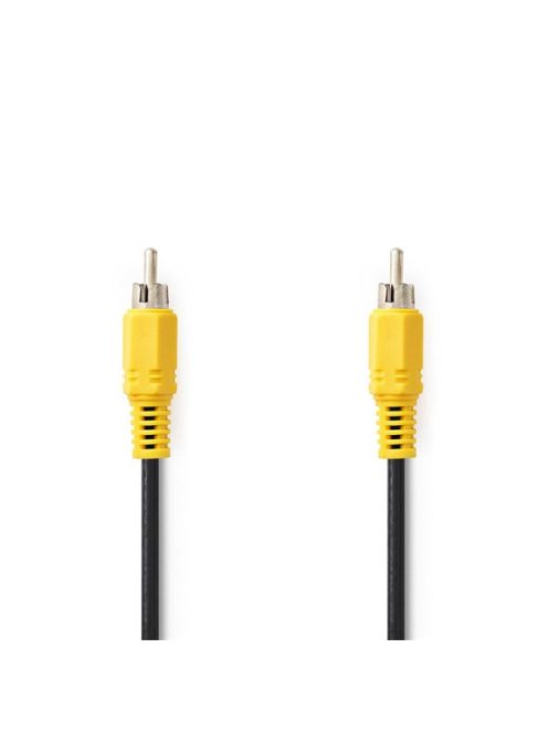 Nedis composite videó kábel, RCA dugó - RCA dugó, hossz 10m, CVGL24100BK100