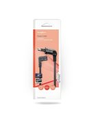Nedis CEGL11055BK30 tápkábel, Euro dugó,  IEC-320-C7,  pipa, szögben balra, 3m, fekete
