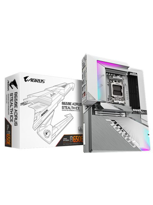 GIGABYTE Alaplap AM5 B650E AORUS STEALTH ICE AMD B650, ATX