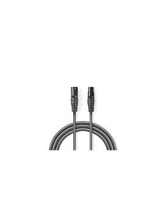   Nedis  COTG15012GY150 DMX adapter kábel, XLR 3 tűs apa | XLR 3 tűs anya | Nikkelezett | 15,0 m | kerek | PVC | Sötétszür