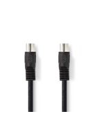 Nedis CAGL20000BK30 DIN audio kábel, DIN 5 tűs dugó, Nikkelezett, 3 m